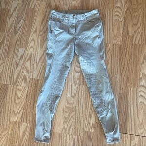Women’s Ridding Breeches OEQ Equestrian Size 26 Tan Silicon Grip